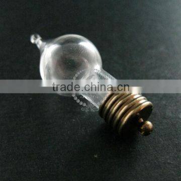 15x35mm Water Drop Glass Blub Wish Vial Pendant Globe Charm With Antiqued Bronze Loop DIY Glass Dome Jewelry Supplies 1810408