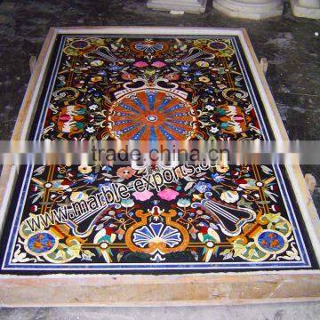 Pietre Dure Marble Stone Exclusive Dining Table Top, Great Italian Marble Pietre Dure Table Top