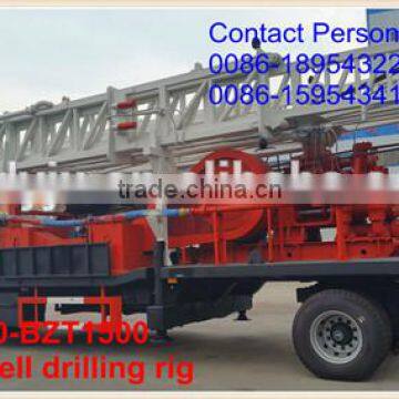 1500 meters water well drilling machinery