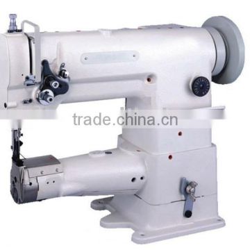 Double needle short long arm sewing machine