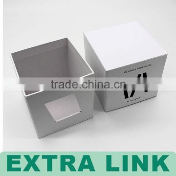 Custom Logo Luxury Color Printing Cardboard Paper Candl e Packaging Box With Lid