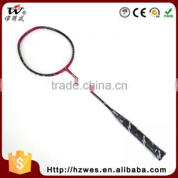 Can Be Customized Super Durability PU Full Carbon Self-Design Badminton Graphite Fiber Racket