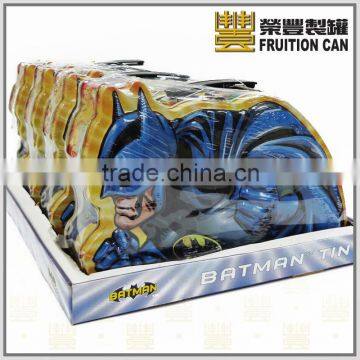 Tin sign metal tin tin plate - Pre-packed Confectionery Batman Tin with Handle