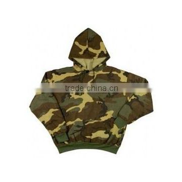 Mens camouflage camo hooded fleece sweatshirt hoodie blue brown green