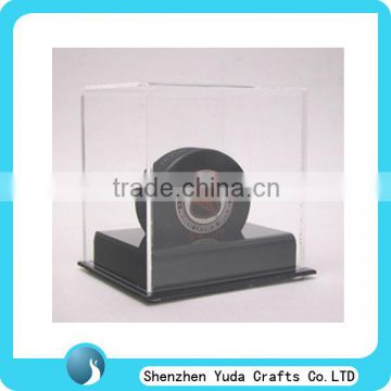 clear acrylic hockey puck display case