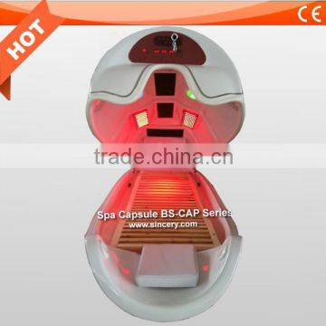 Hot infrared led light spa capsule, steam heating capsule