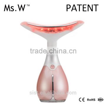 Ms.W Unique Itellisense Vibration Facial Lifting Skin Care Massager Electric Neck Wrinkle Elimination Cavitation Tool