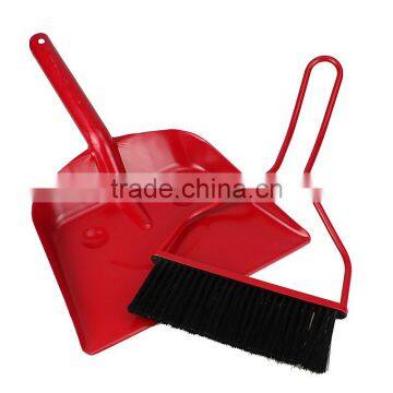 Specially Smile Face Metal Dustpan And Brush Set For garden