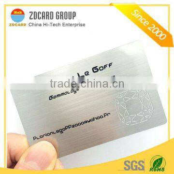 Silver Stainless Steel Metal Business Cards