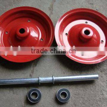 16 tool cart wheel general metal and plastic rim with ball bearing or needle bearing 4.00-8