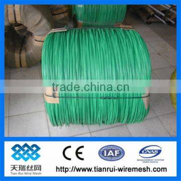 Green color PVC coated wire(factory)