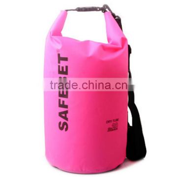 Pink Back strap dry bag waterproof sports bag folding dry bag