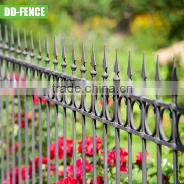 wrought iron fence and gate