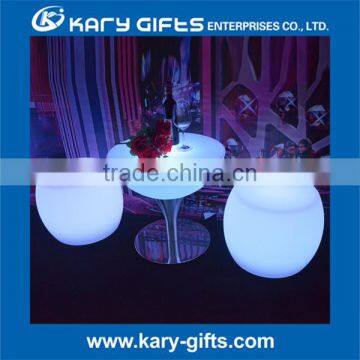 Factory Price Led Coffee Table Led Light Luminous Furniture Plastic Bar Tables photo-2