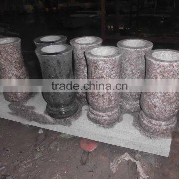 G664 Granite Vases Gravestones for Hungary Market photo-2