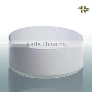 Glass Plates,White glass vase,Handmade colored flat round glass plates
