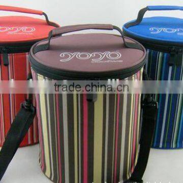 CY155 Cylinder Lunch Tote Bag Box Picnic Cold Drink Insulation Bag Cooler Bag