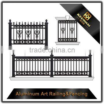 Powder Coated Decorative Outdoor Villa Garden Aluminum Fence Post