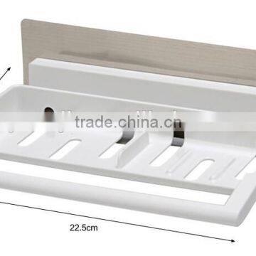 Wholesale Stock Multifunction Kitchen Bathroom No Mark Sticky 3 in 1 Plastic Storage Rack photo-5