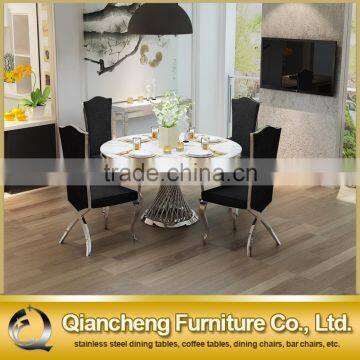Heavy Stainless Steel Dining Table With Antique Top photo-2