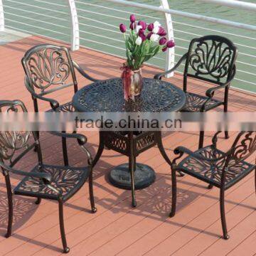 Arlau Cast Aluminum Patio Table and Chairs Set photo-4