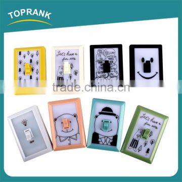 Toprank Walmart Supplier Wholesale Modern Design Smile Electric Switch Socket Push Wall Led Light Switch photo-2