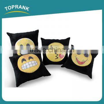 Toprank Fashion New DIY Emoji Mermaid Sequin Throw Pillow Color Changing Magic Mermaid Reversible Sequin Pillow