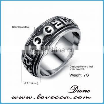 High Polished Men Jewellery Figure Rings 316l Surgical Stainless Steel Men Ring photo-5