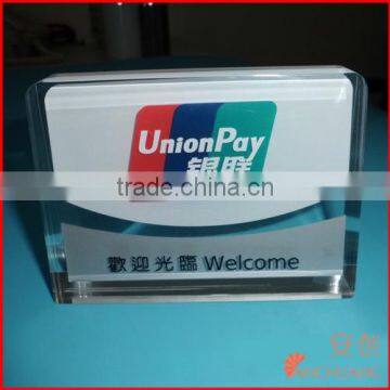 acrylic blocks crafts plexiglass business display card