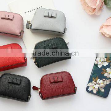 Leather Handbag purse bag ladies bag cosmetic Mini hand shell bag