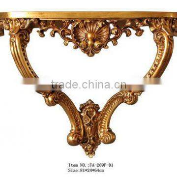 Home Decorative Baroque Style Hanging Console Table and Mirror Set photo-2