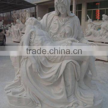 2015 Hot Sale Garden Decor Western Marble Pieta Statue photo-2