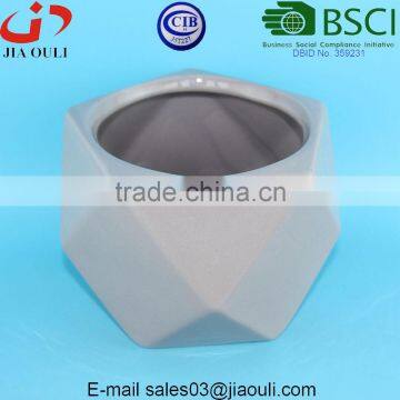 Morden Outdoor Planters Geometry Glazed Unique Ceramic Flower Pots and Planters photo-5