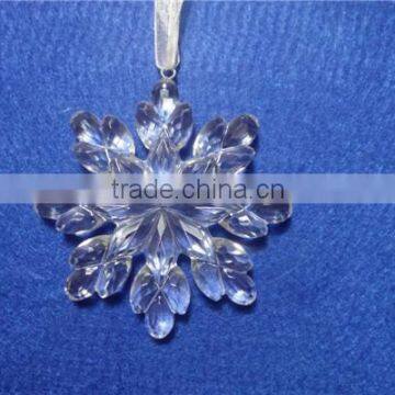 Clear Acrylic Snowflake Hanging Ornament Supplier for 2015 photo-4