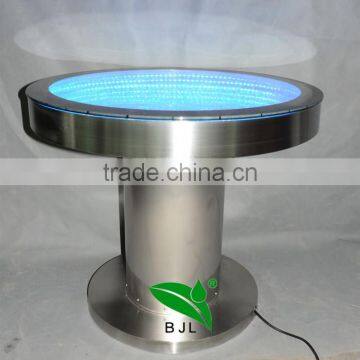 Beautiful Battery Driver Round Bar Table ,Fantastic LED Light and Water Bubble Moving Table photo-3