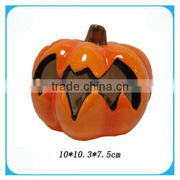 Ceramic Halloween Pumpkins In Flat Shape