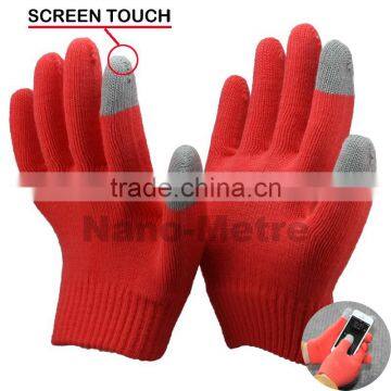 NMSAFETY winter cotton knitted gloves for touch screen work glove