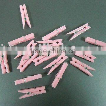 pink blue mini cloth pegs