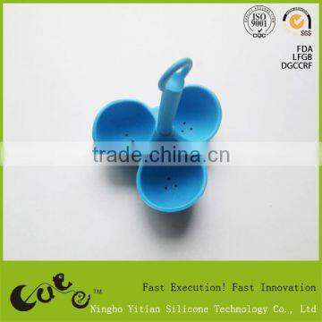 silicone egg-boiler 3 cups/ silicone egg poacher/ silicone egg cooker