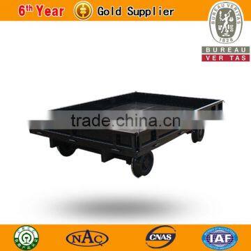 railway transporation 4-wheeled flat hand cart/trolley