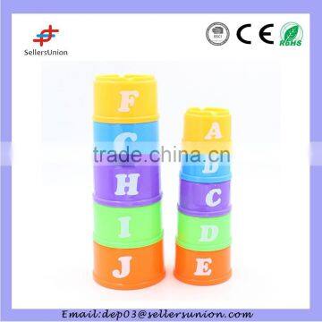 Colorful Top Quality Plastic Baby Stacking Cups With Promotions photo-4