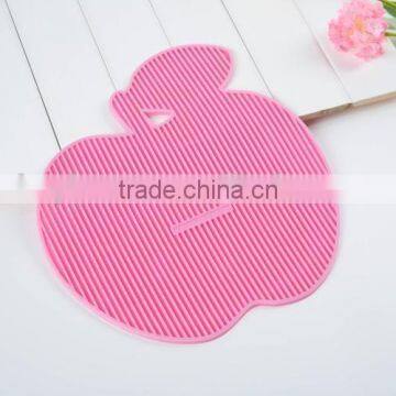 Fancy Cup Mats Apple Shaped Flat Anlti Silp Coaster Cup Insulation Mat