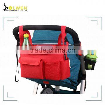 High quality 600D polyester diaper bag for baby troller