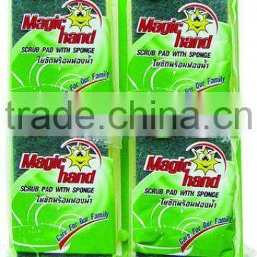 Kitchen scouring sponge set