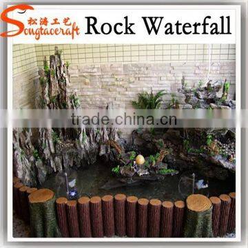 Made in Wooden Fountains Wholesale Fiberglass Glass Waterfall and Fountains Stone Japanese Garden Fountains photo-2
