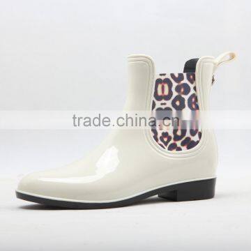 Printed Elastic Women Chelsea Rain Boots Custom Made photo-5