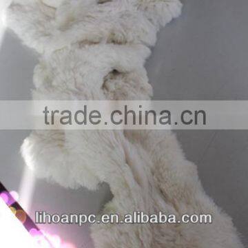 rex rabbit fur scarf