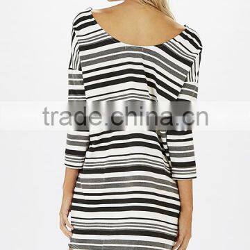 Stripe Design Women Dress Casual Smart Lady Fashion Dress photo-4
