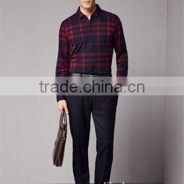 New Design Buffalo Plaid Cotton Men Shirt BSL0064 photo-4