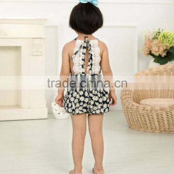 Wholesale Flod Fashion Newborn Baby Girls Floral Romper Infant Bodysuits Adorable Lace Kids photo-6